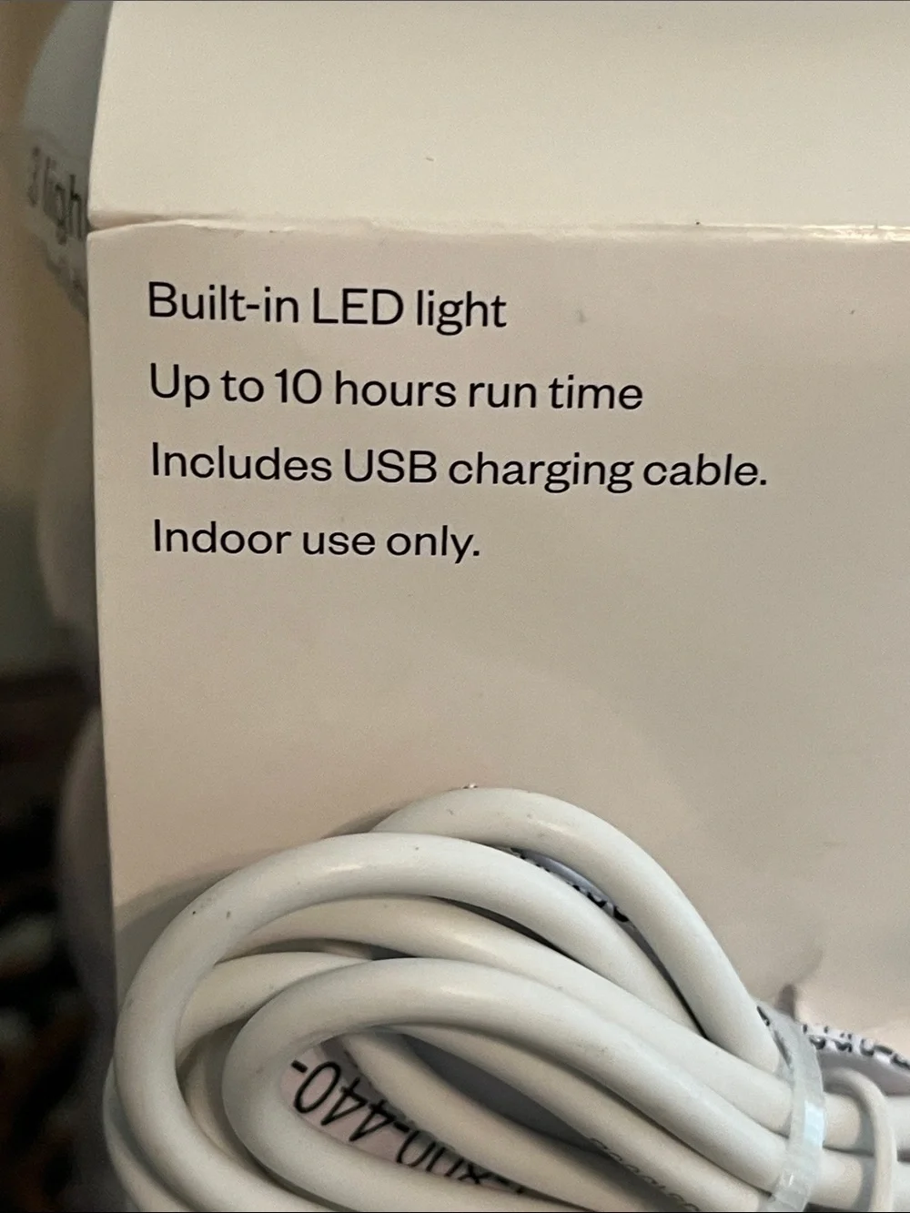 CLEAR Room Essentials LED Jewelry Storage Lamp 3 Settings - Rechargeable NWT